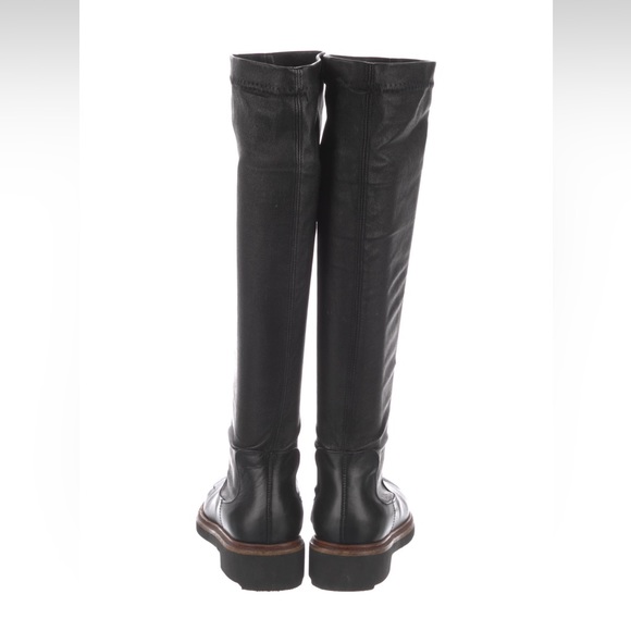 Robert Clergerie Black Leather Boots Knee High - Picture 3 of 4